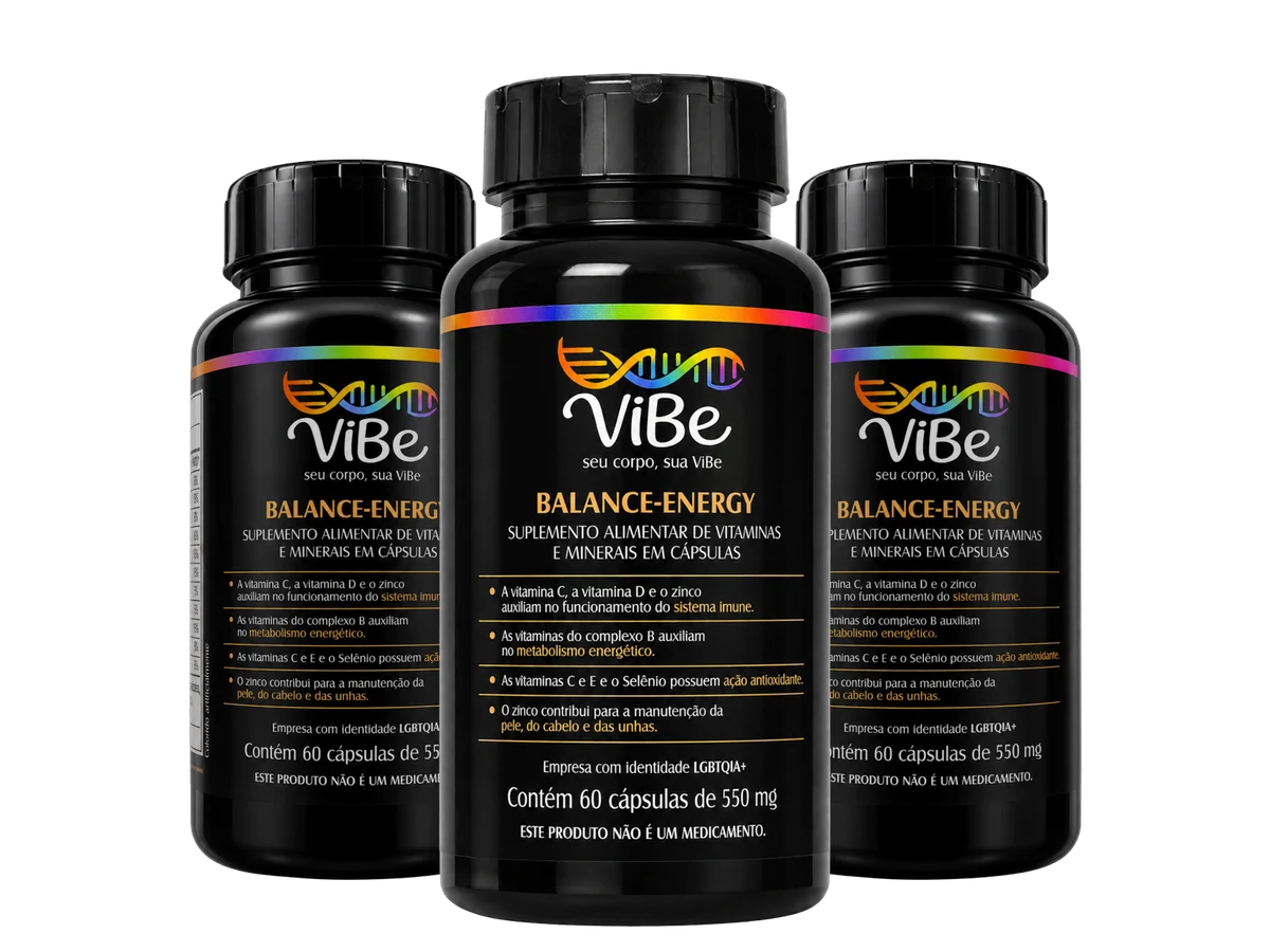 Kit 3 frascos ViBe Balance-Energy