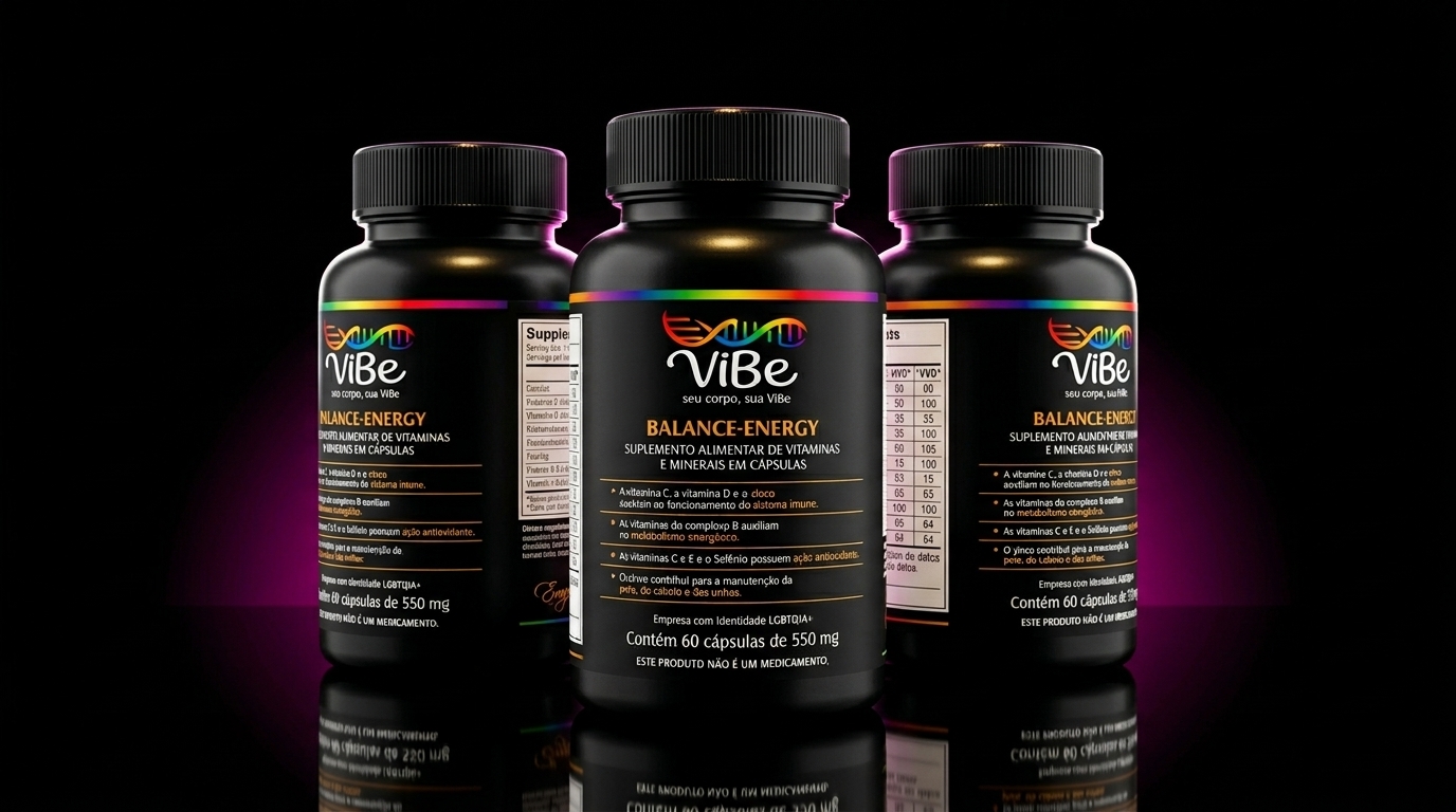 Kit 3 frascos ViBe Balance-Energy